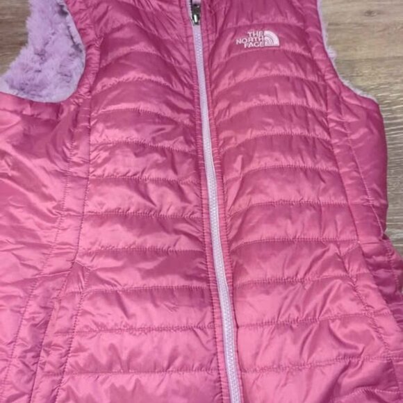 Girls the North Face Reversible Fleece Style Outwear Jacket Girls large 14/16 - Picture 5 of 7